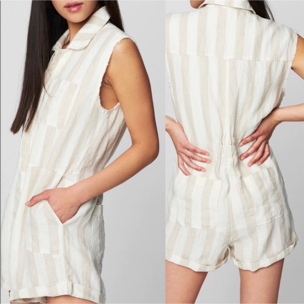 Romper BLANKNYC L changing Lanes linen Romper